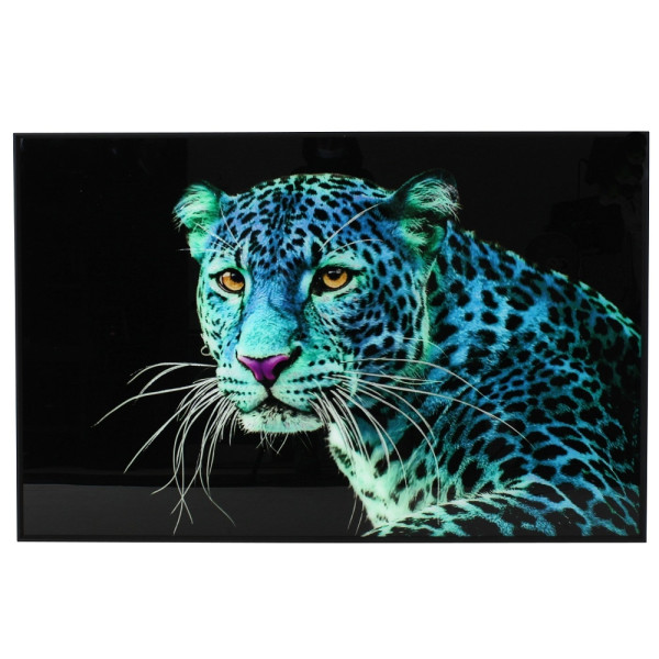 Wandbild Blue Leopard,120x80cm