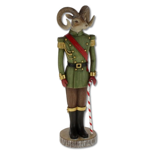 Deko Figur - Widder mit Zuckerstange, Höhe 32cm