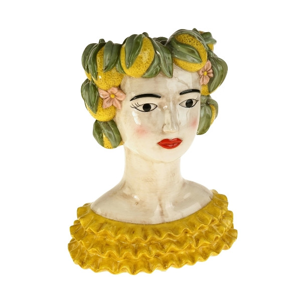 Sizilianische Frauenbüste, Vase Lady Lemon, Höhe: 34,00cm