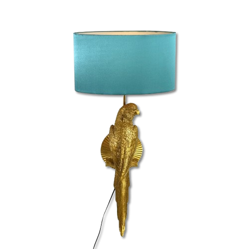 Wandleuchte Percy, gold/türkis Höhe: 70,00cm