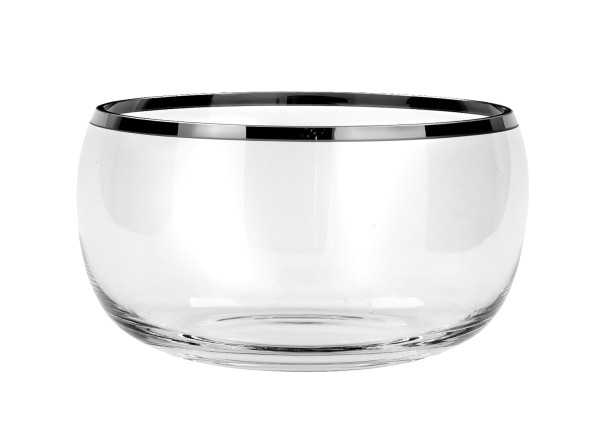 Glasschale - PLATINIUM - Höhe 8cm