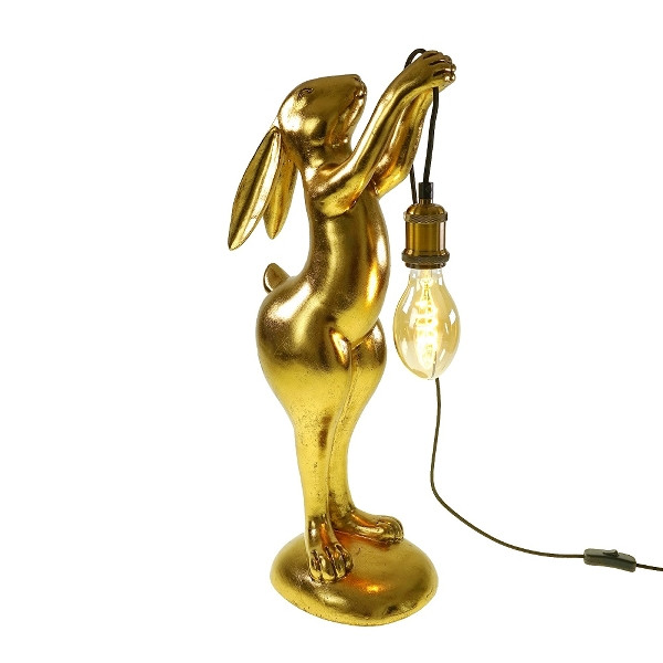 Tischleuchte &quot;Holding Rabbit&quot;, gold, H: 60,50cm