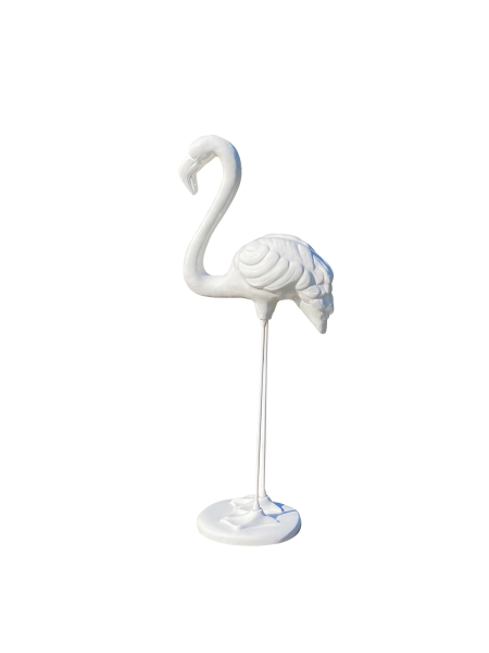Lebensgroßer Deko Flamingo, Höhe 117cm - Deko Figur Outdoor