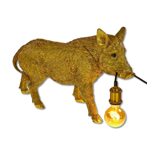 Tischleuchte William, gold, Höhe 36cm