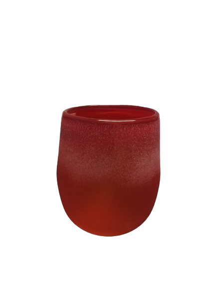 Dutz Vase Modest In Rosa – Mundgeblasene Glasvase In 27 Cm Höhe (Durchmesser 24 Cm)